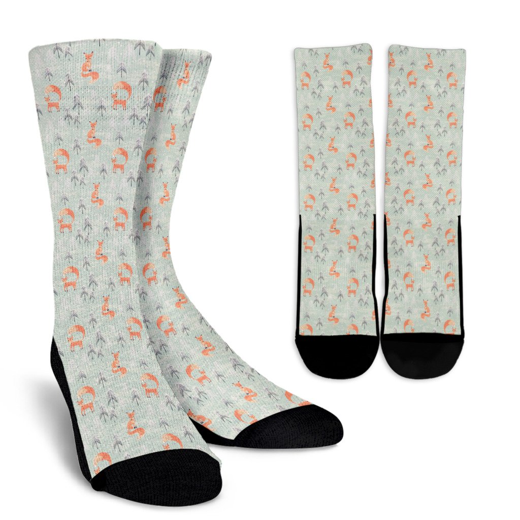 Christmas Fox Socks (3 Variant)