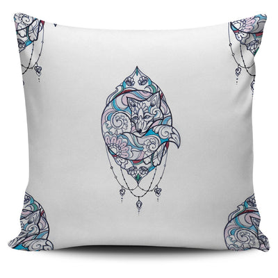 Floral Fox Pillow Cases