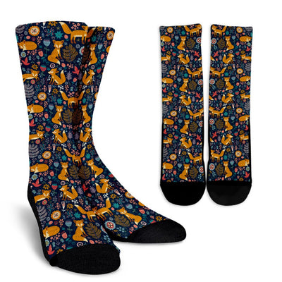 Christmas Fox Socks (3 Variant)