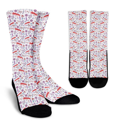 Christmas Fox Socks (3 Variant)