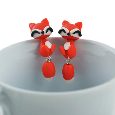 Handmade Fox Earrings