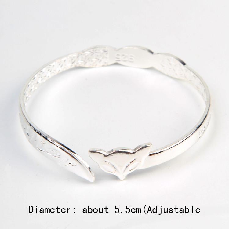 Lovely Silver Plated Fox Bracelet