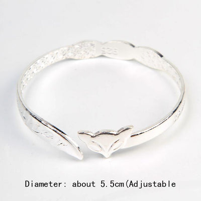 Lovely Silver Plated Fox Bracelet