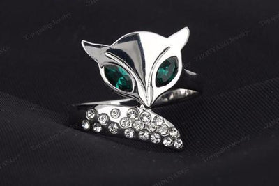 Austrian Crystals Fox Ring