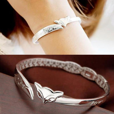 Lovely Silver Plated Fox Bracelet