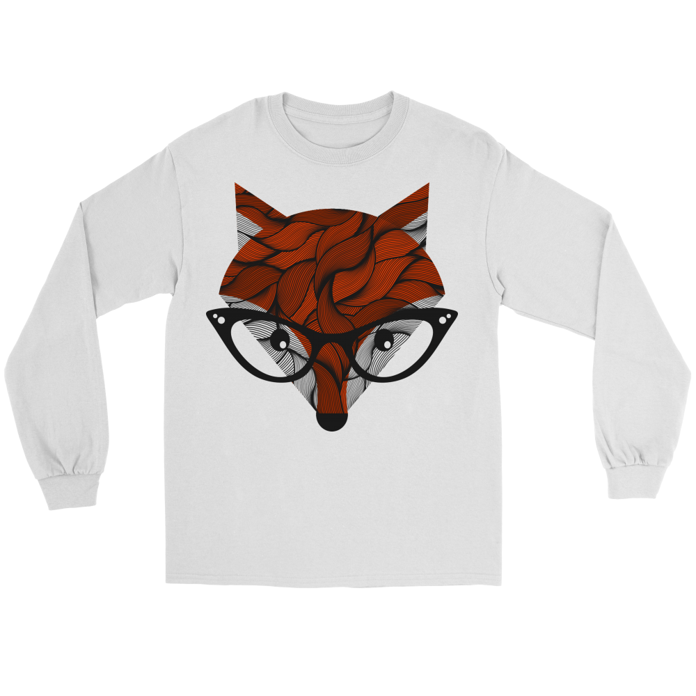 Nerdy Fox Shirts - Variants: Sweatshirt, Long Sleeve Shirt and T-Shirt