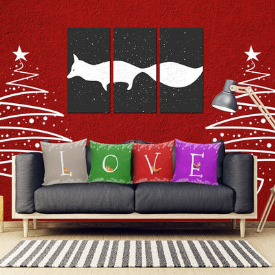 Little Fox Christmas Pillow Set