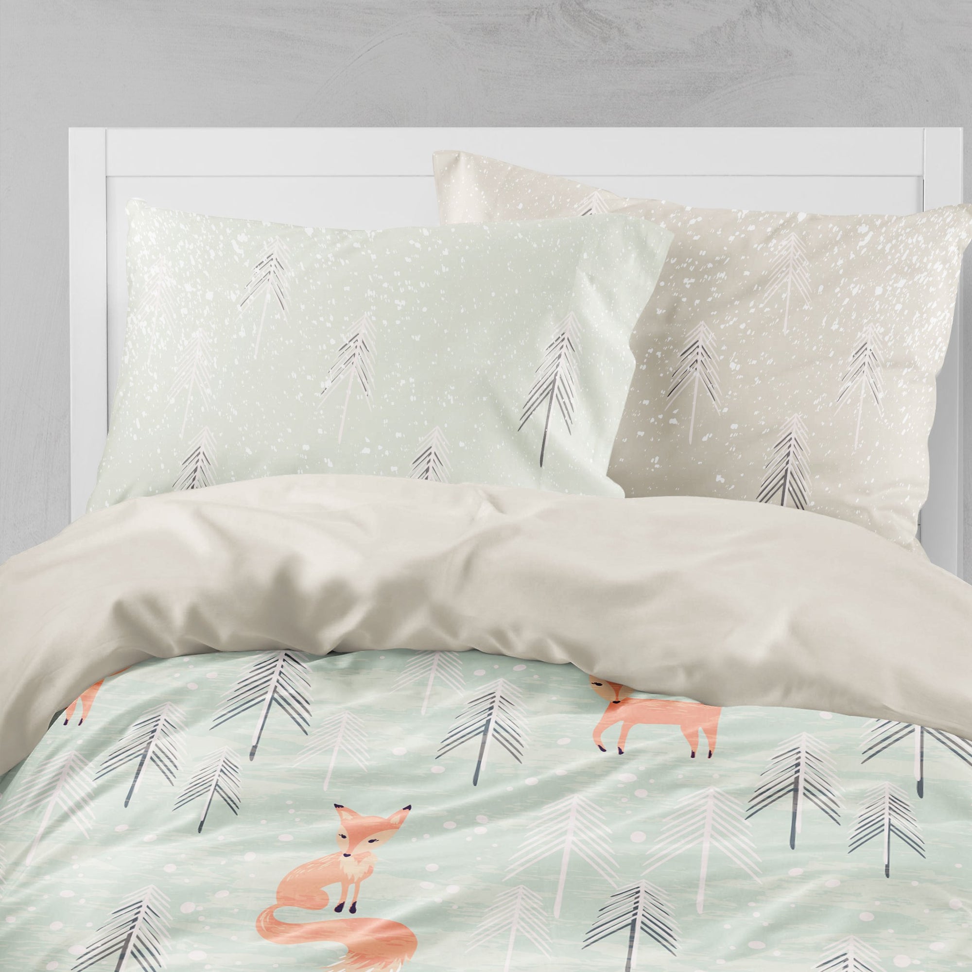Christmas Fox Bedding Set