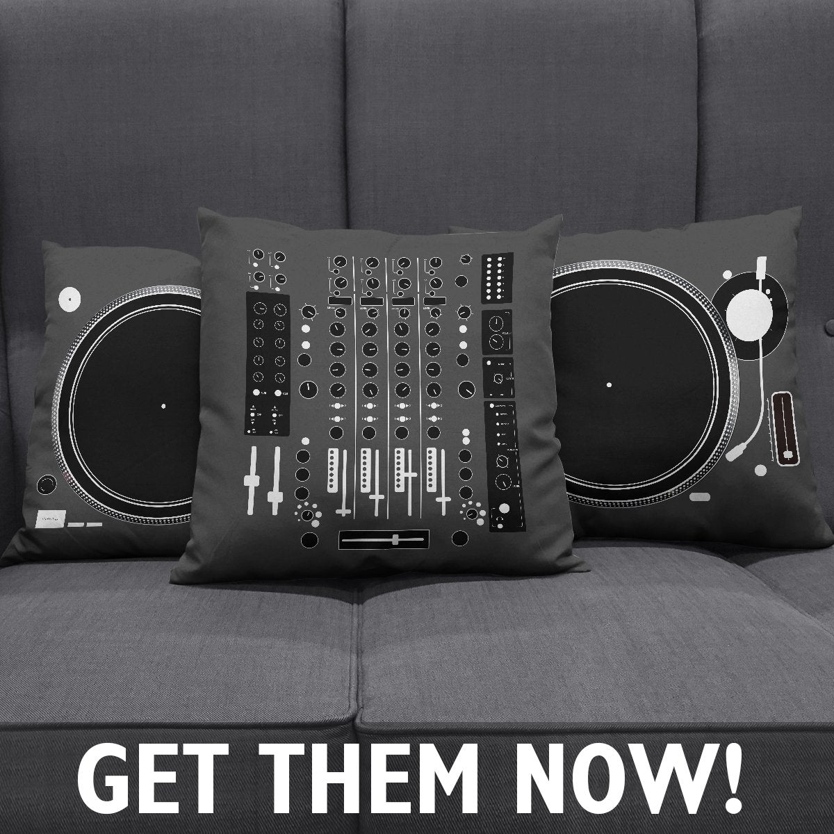Spinmurai Dj Mixer and Turntable Pillow Cases