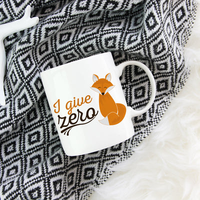 I Give Zero Fox Mug