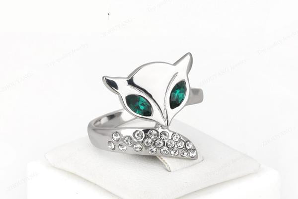 Austrian Crystals Fox Ring