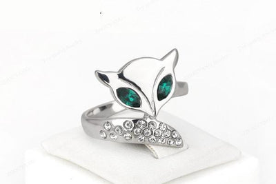 Austrian Crystals Fox Ring