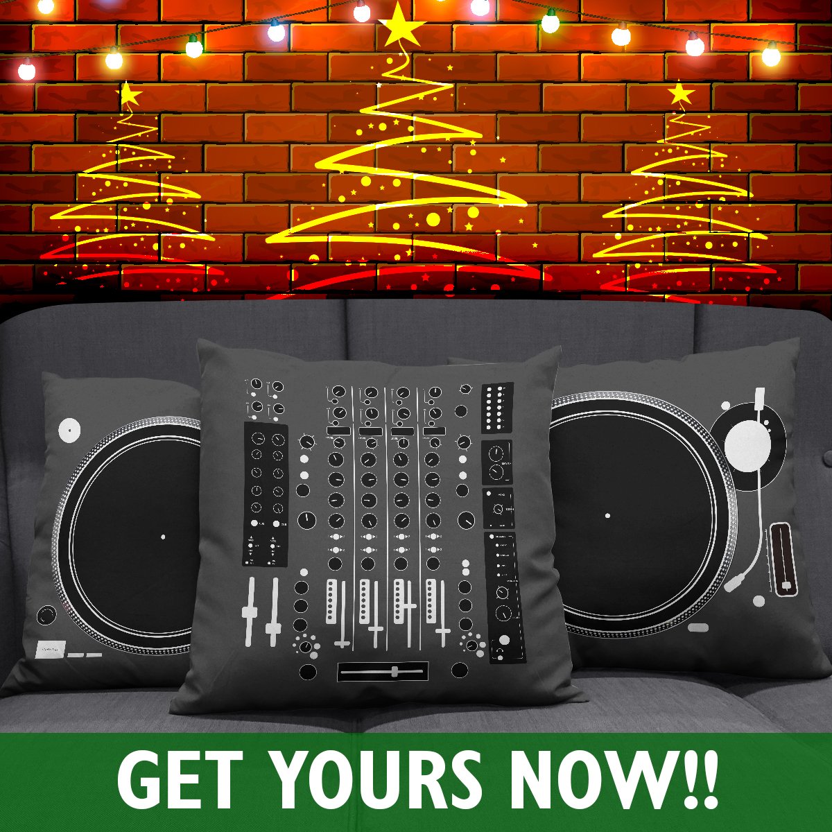 Spinmurai Dj Mixer and Turntable Pillow Cases